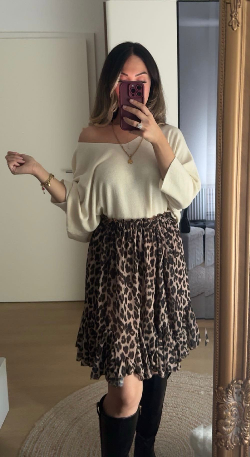 Jupe évasée simple a taille elastique