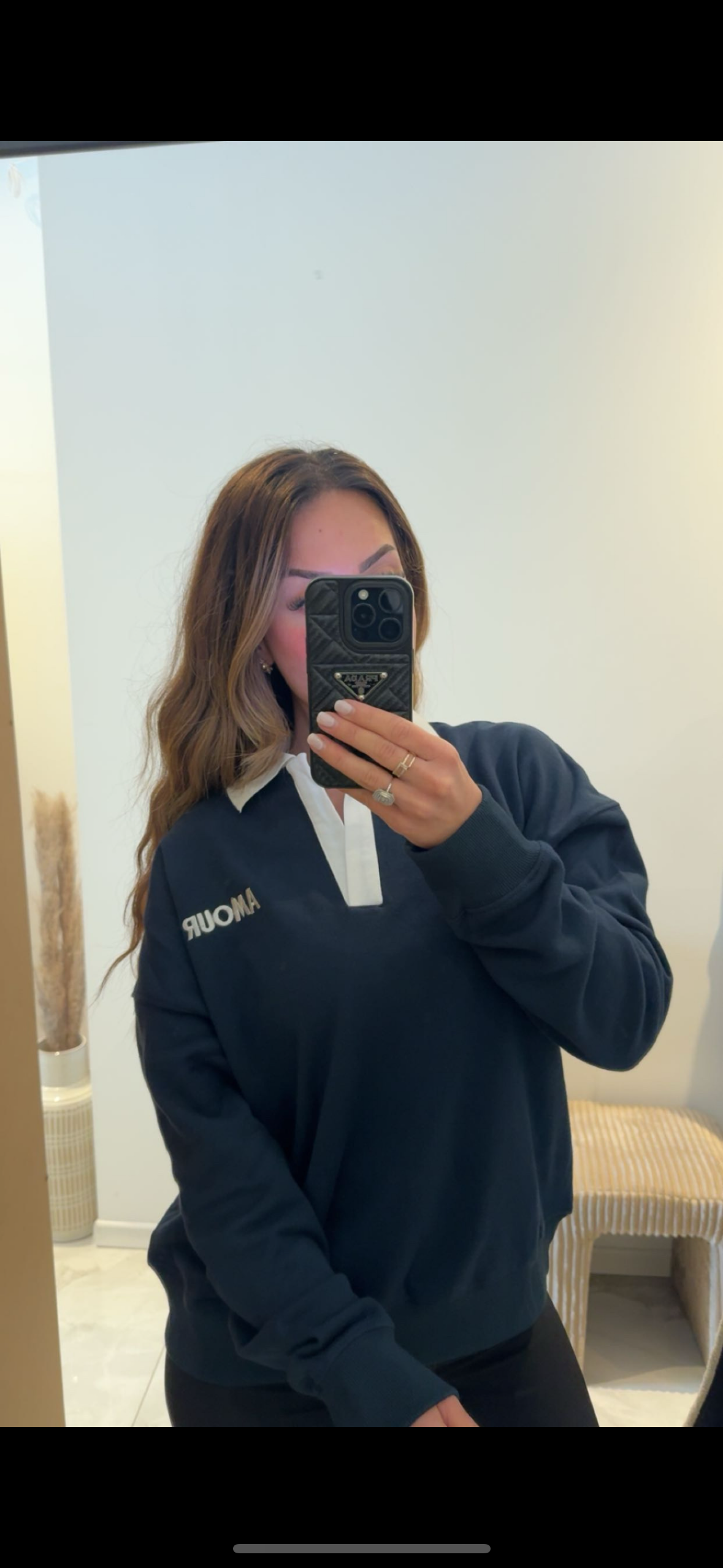 Sweat-shirt col polo AMOUR