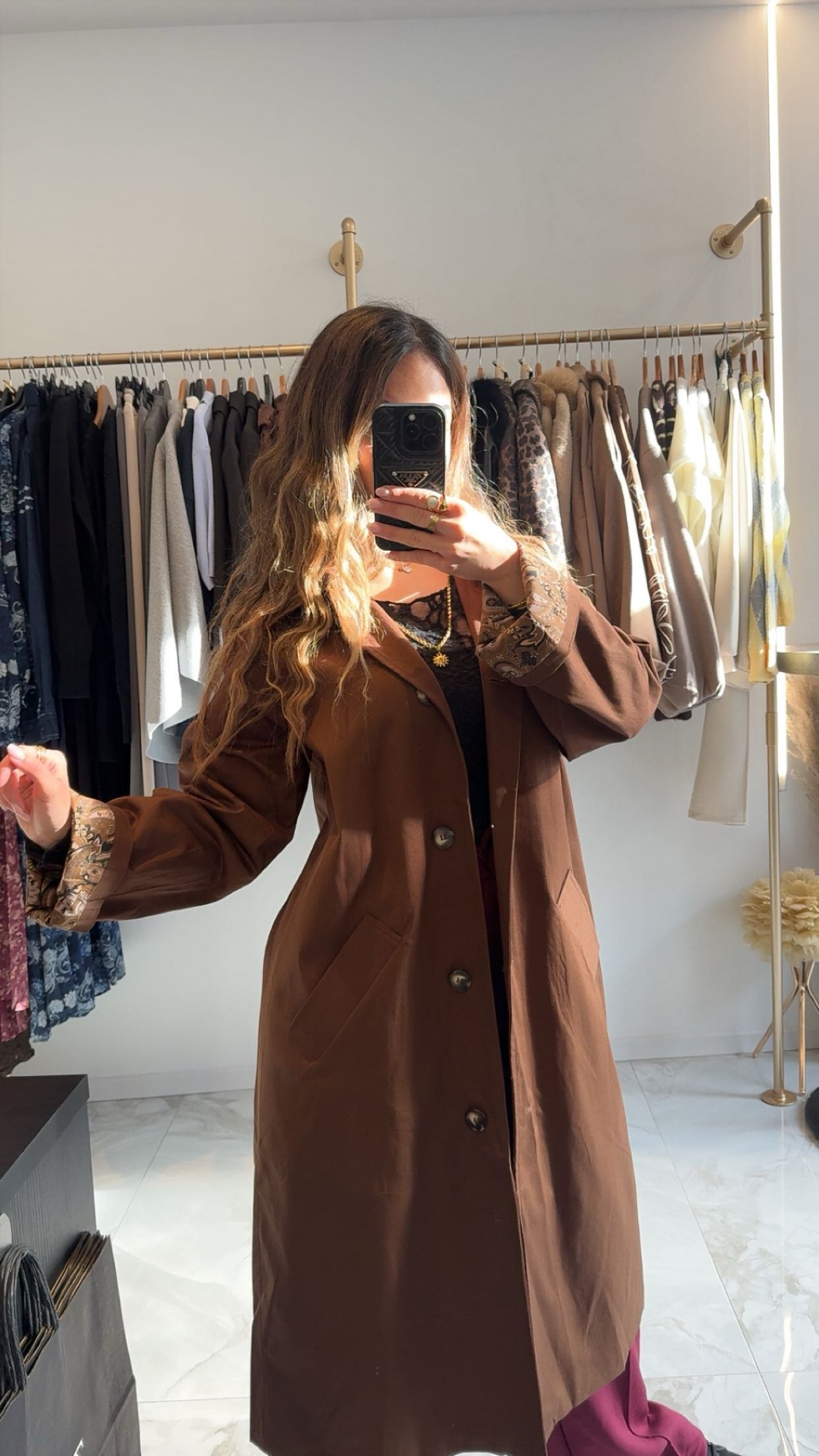 Trench coat moderne